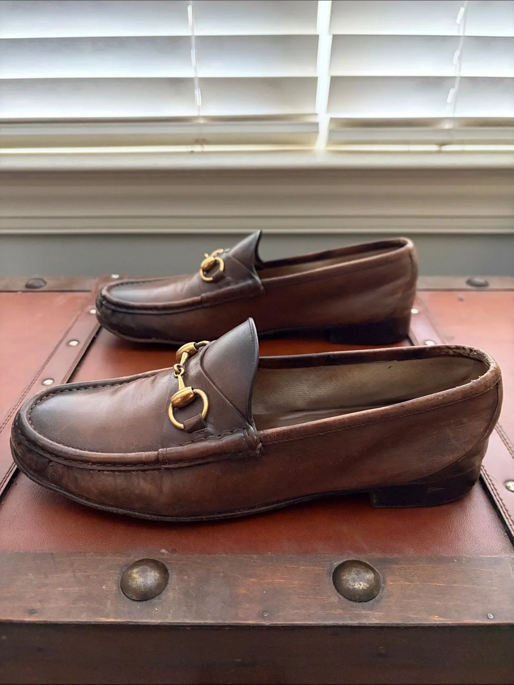 $1095 Gucci 1953 burnished loafer